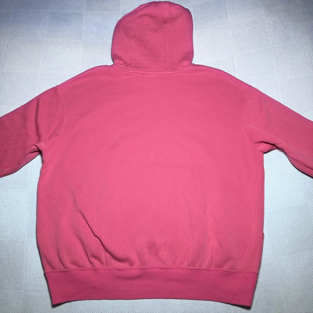 Nike Phoenix Fleece Hoodie Womens Large Oversized Center Swoosh Pink Pullover